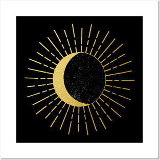 Total Solar Eclipse, Path of Totality, Countdown to Totality, Celestial, Astronomy Sun (2 Sided) Posters and Art